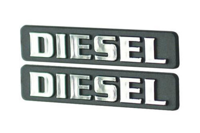 Typenschild DIESEL fett 2er Set 