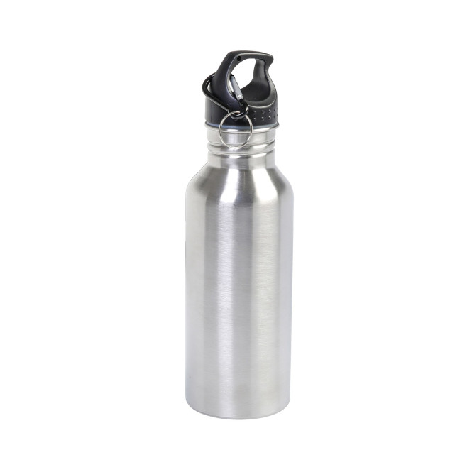 AXENTIA Thermoflasche 600 ml mit großer Trinköffnung, Edelstahl-Trinkflasche doppelwandig mit Henkel im Schraubdeckel