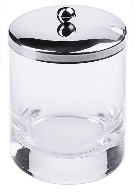 Contacto Edelstahl Ersatzglas Senf für Menage mit Deckel und Löffel paßt auf CNT00666021, CNT00666004 und CNT00666005