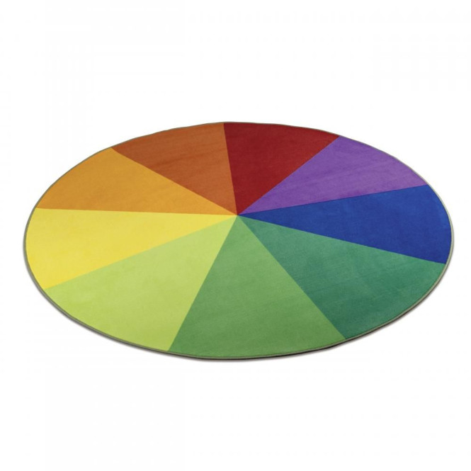 Erzi Teppich Farbkreis Ø180 cm mit 9 verschied. Farben für Kinderzimmer