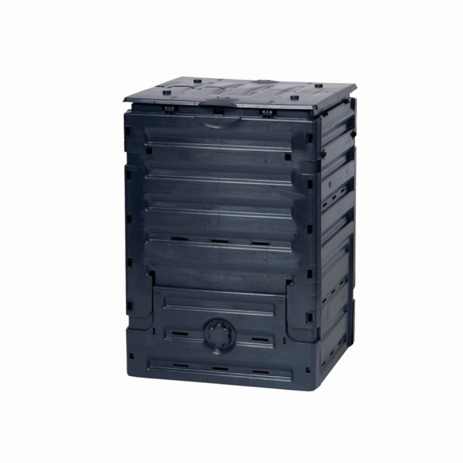 GRAF Komposter ECO-Master, Gartenkomposter, Kompostbehälter, Thermokomposter, bis 300l, eckig, 60 x 60 cm, in schwarz
