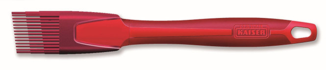 Kaiser Brat- und Backpinsel schmal Kaiserflex, rot, Länge 23 cm