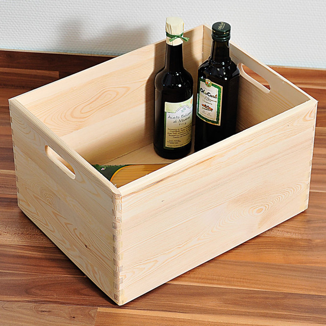 6 Stück Kesper Allzweckkiste, Holzkiste, Aufbewahrungskiste, aus FSC