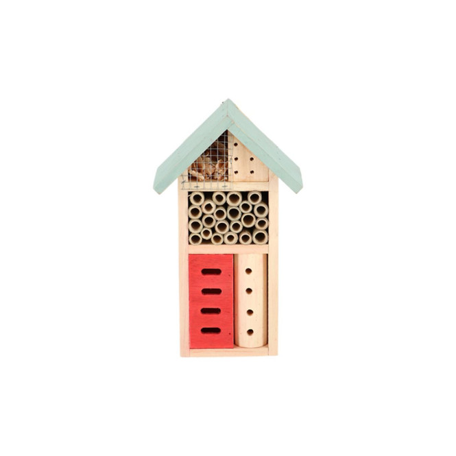 Rivanto® Basis Insektenhotel, Größe S, 9 x B 15 x H 25,5 cm, FSC-Holz, Nistkasten für Bienen, Käfer und andere Insekten