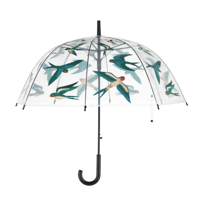 Rivanto® Regenschirm Rauchschwalben transparent Ø 83 x 81,5 cm Kunststoff/Stahl, bunt