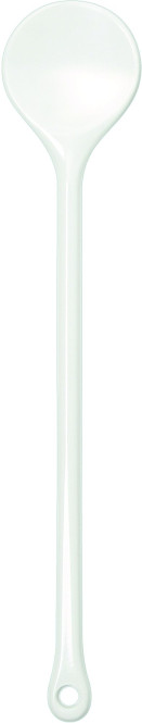 Rundlöffel, Kochlöffel, Küchenlöffel, Farbe: weiß, Maße: 305 x 10 mm, Durchmesser: 55 mm