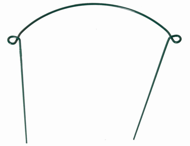 SIENA GARDEN - Strauchstütze 70x40cm grün, mit Öse, aus Metall