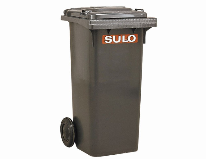 SULO Mülltonne, Müllgroßbehälter, Abfalltonne, Müllcontainer, 60 l, aus Kunststoff, in grau