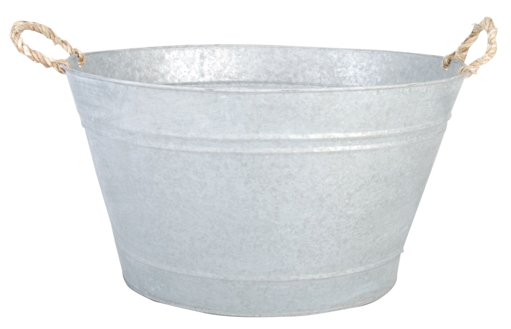 Esschert Design Gartenwanne, Pflanzwanne in grau aus verzinktem Metall, 30  Liter, ca. 47,5 cm x 38,4 cm x 26,2 cm