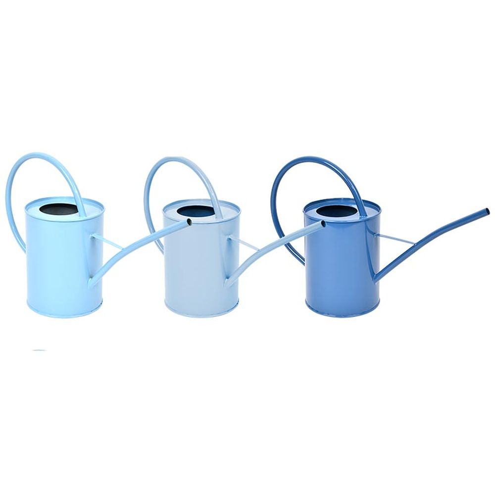 Rivanto® Blautöne Indoor Gießkanne aus Metall, 1600 ml ...