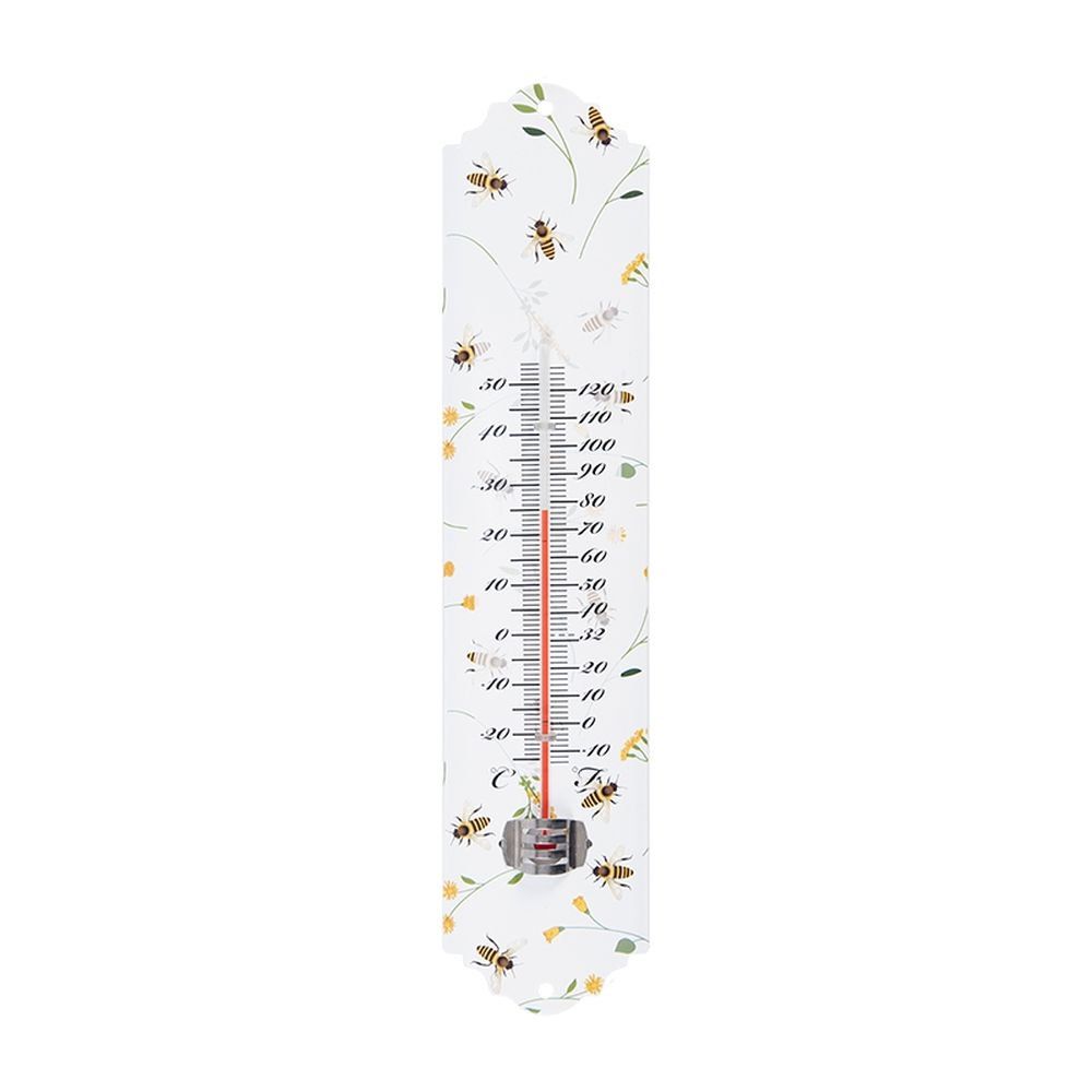 Rivanto® Thermometer Bienenmuster von -25 °C bis +55 °C, Höhe 30 cm