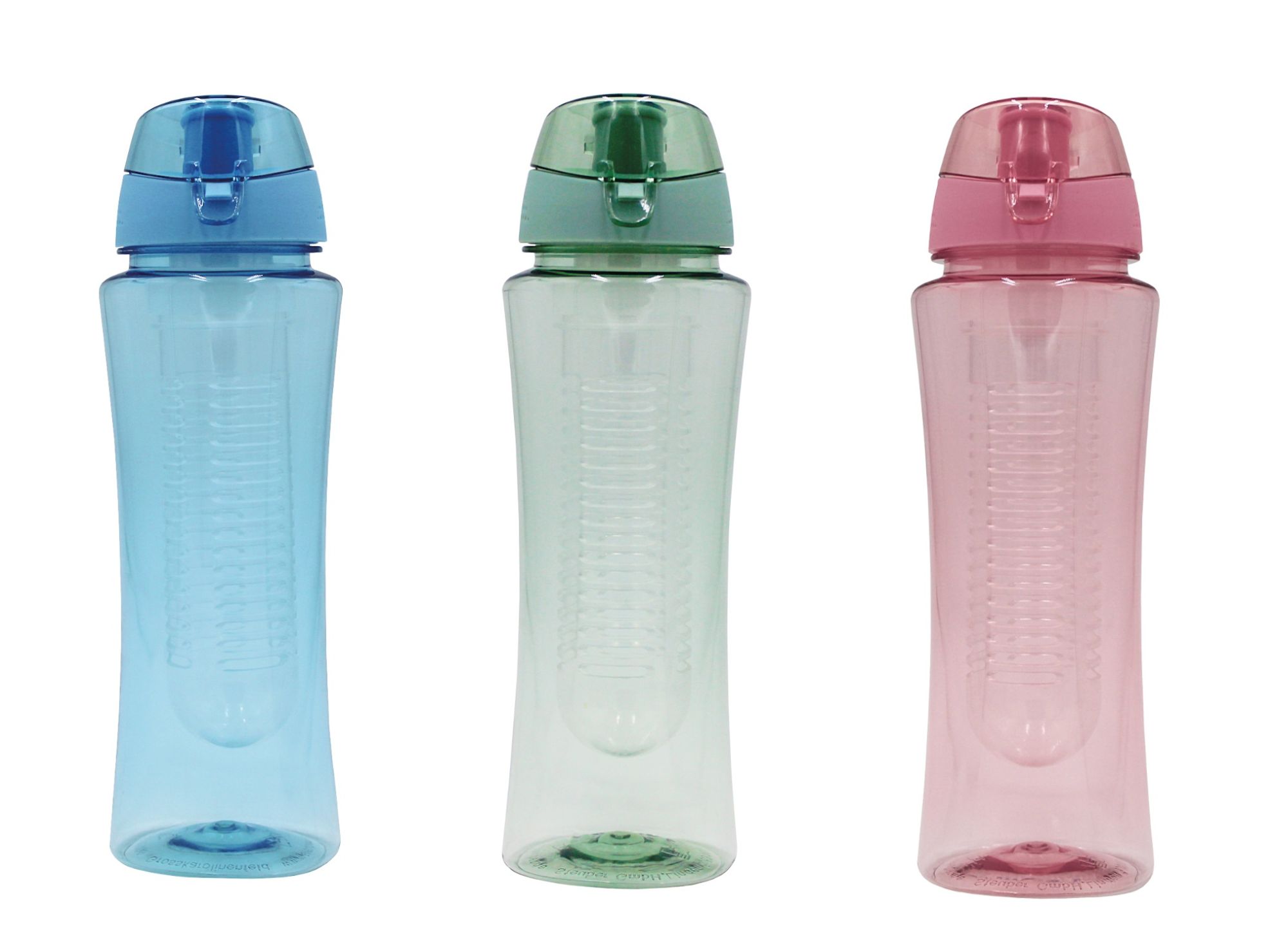 Steuber Trinkflasche Flavour 700ml mit Filtereinsatz, Farbe wählbar, für  Sport & Freizeit, Schraubverschluss mit Dichtungsring, Tragelasche