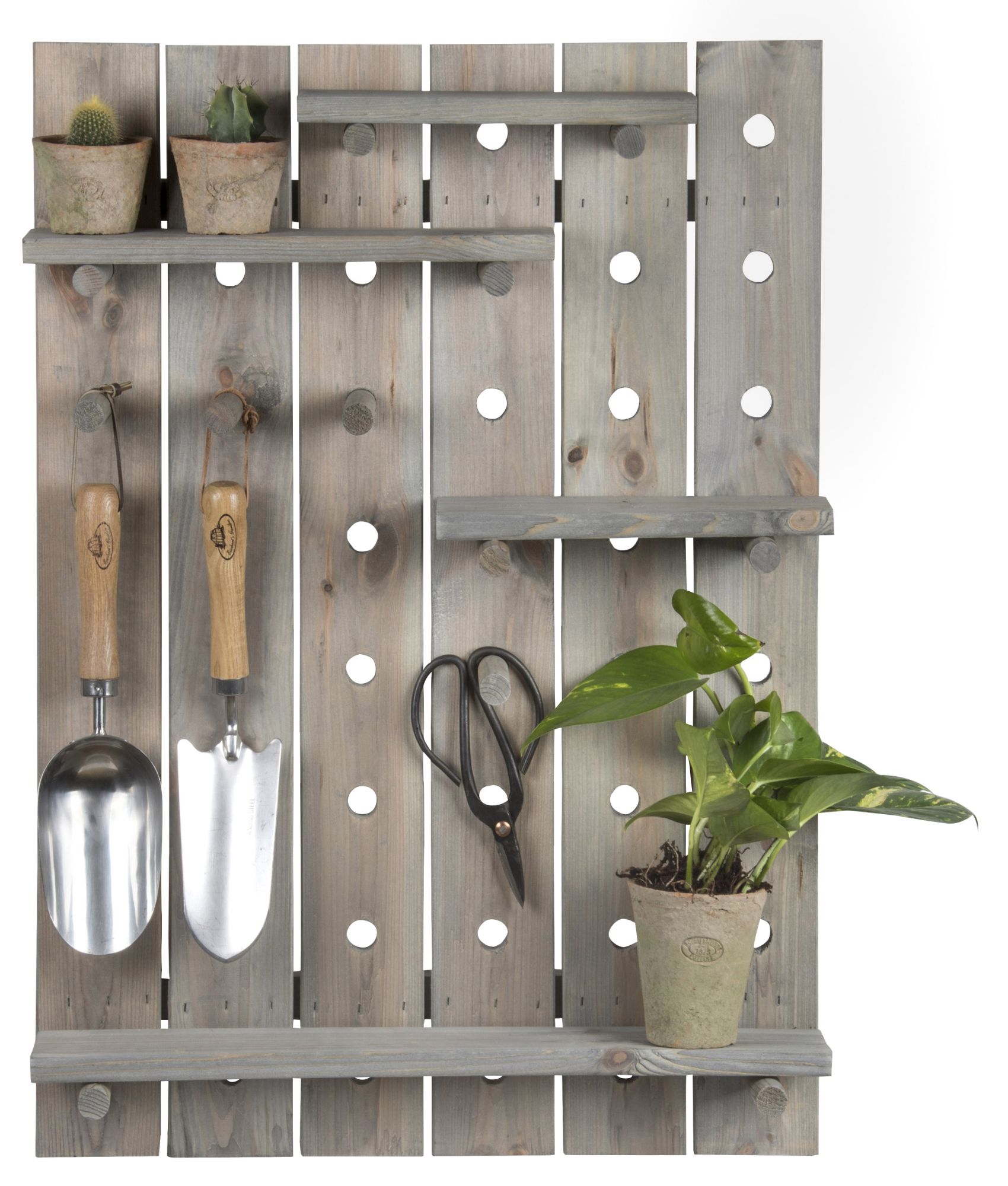 Rivanto® Steckbrett aus Holz, individuell einstellbar, 56,3 x 16,2 x 78